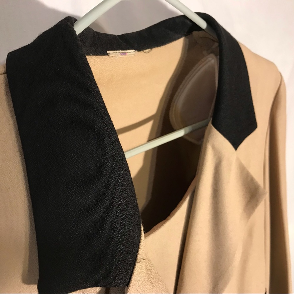 Vintage Striped Blazer Suit Cropped Jacket 1980s - Picture 3 of 11